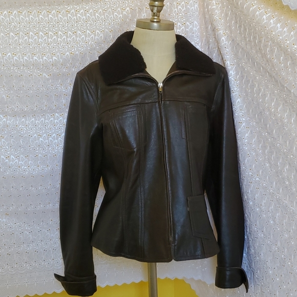 Armani Jean Leather Jacket - Picture 7 of 10